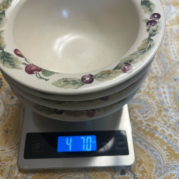 Deep Soup Cereal Bowl Jamberry by PFALTZGRAFF serving Dish USA made 3”x 7.25” - Picture 8 of 11